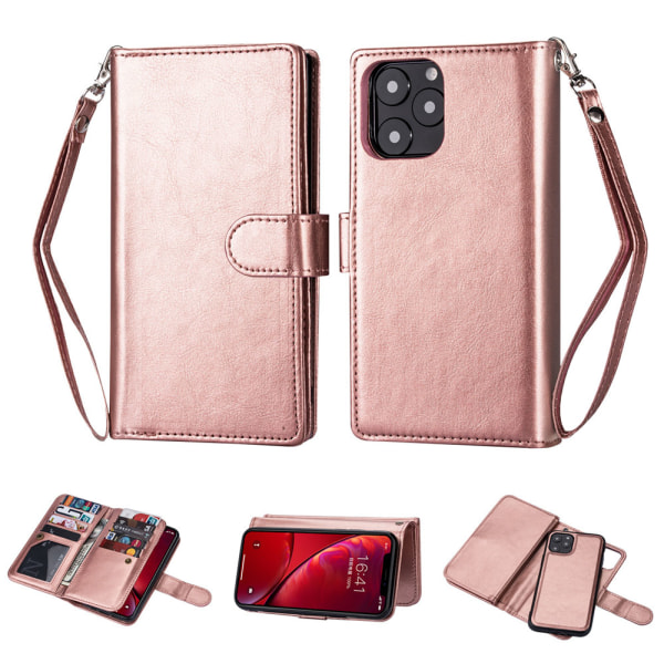 iPhone 13 Pro Max - 9-Kort Plånboksfodral Roséguld