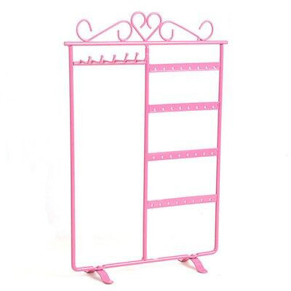 Elegant Praktiskt Smyckes Ställ av Metal (LEMAN) Rosa