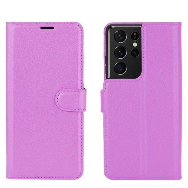 Samsung Galaxy S21 Ultra - Plånboksfodral Grön