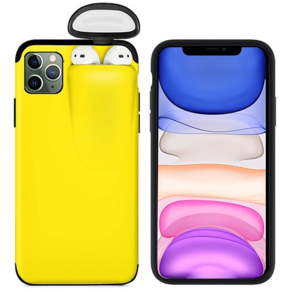 iPhone 11 Pro - Praktiskt Skyddsskal (HEAVY DUTY) 2-1 Yellow Gul