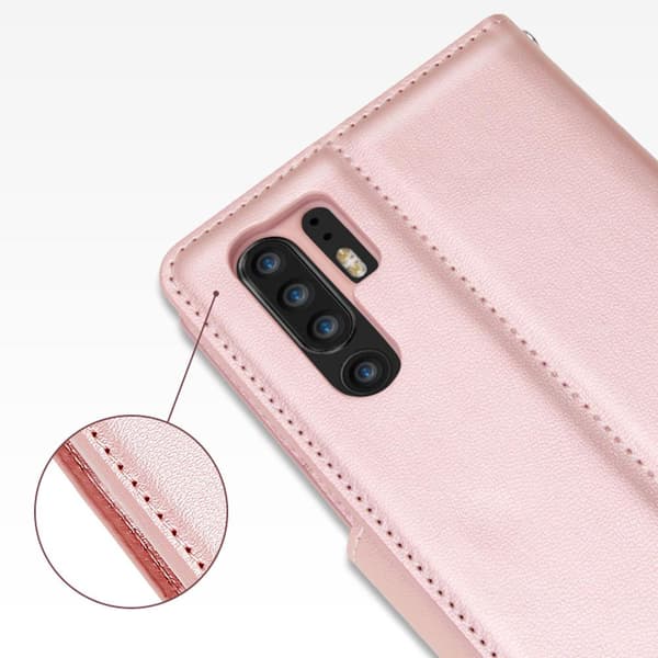 Huawei P30 Pro - Skyddande Praktiskt Plånboksfodral Svart