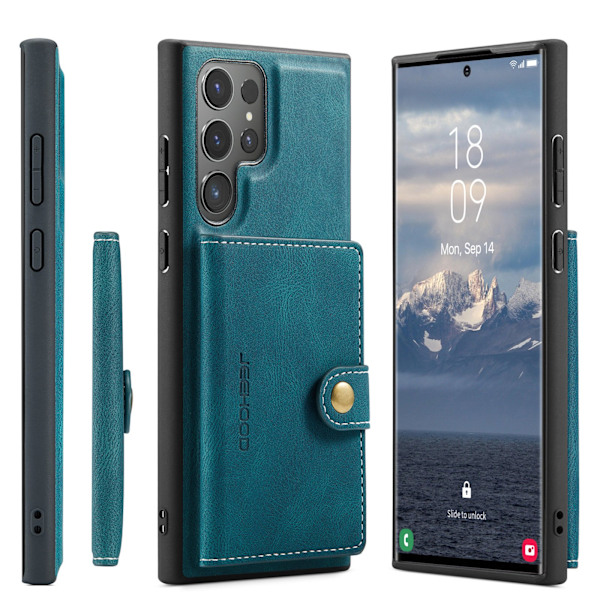 Samsung Galaxy S25 Ultra - Elegant skal med kortfack i premiumklass Brun