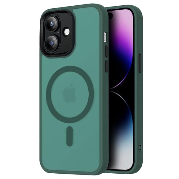 iPhone 17 MagSafe Skal Matt Translucent Mörklila