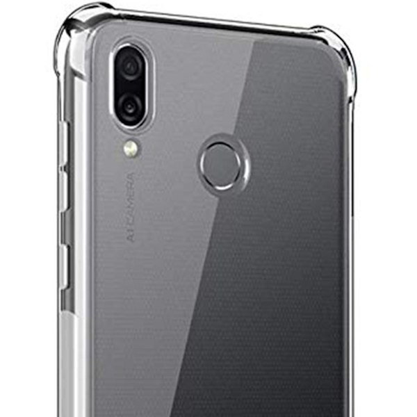 Huawei Honor Play - Stötdämpande Silikonskal (FLOVEME) Transparent/Genomskinlig