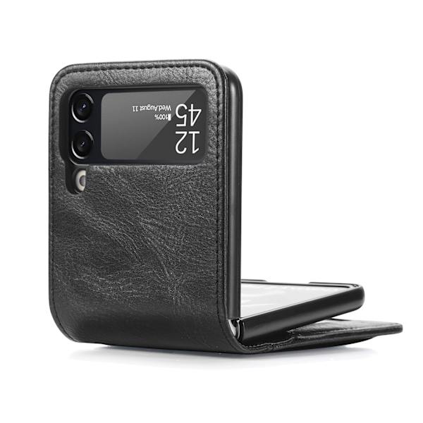 Samsung Galaxy Z Flip 4 - Skal med Kortfack Mörkblå