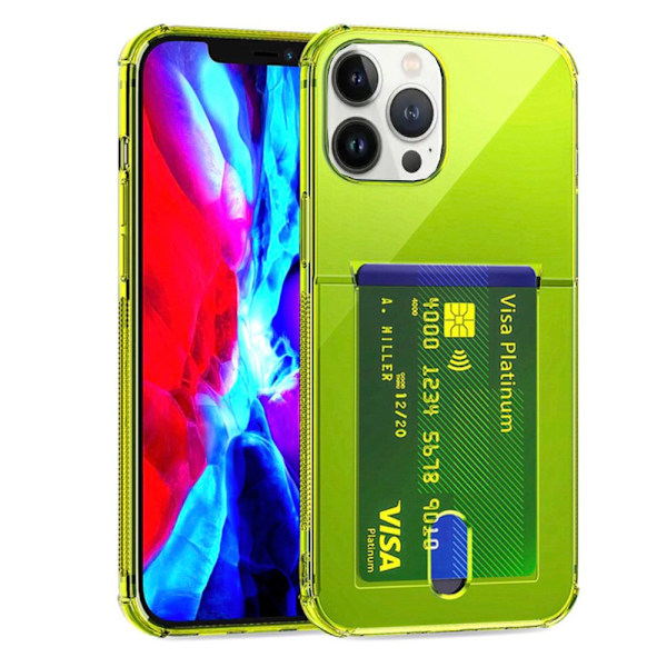 iPhone 13 Pro Max - Skal med Korthållare Blå