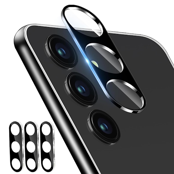 Kameraskydd - 2.5D med Elegant Svart Ram till Samsung Galaxy S24 FE