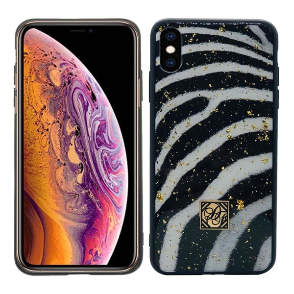 iPhone X/XS - Stilrent Skyddande Skal Zebra
