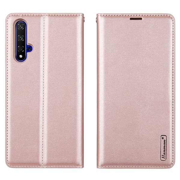 Huawei Nova 5T - Hanman Wallet etui Rosaröd