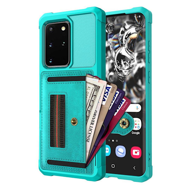 Samsung Galaxy S20 Plus - Professionelt cover med kortrum Grön