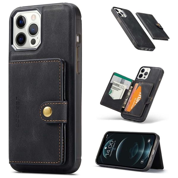 iPhone 12 Pro Max - Cover med kortrum Roséguld