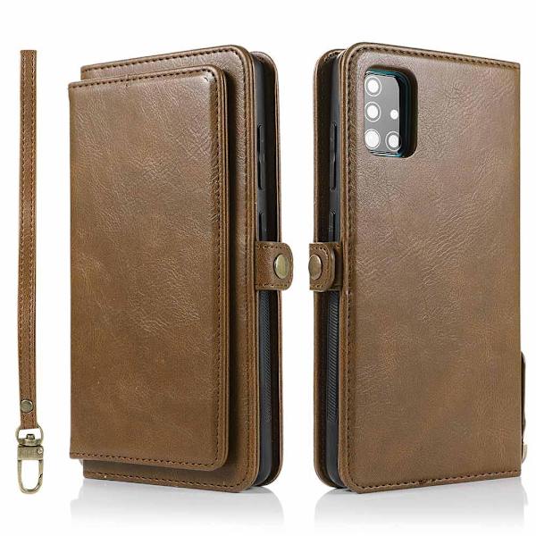 Samsung Galaxy A51 - 2-1 Pung etui Brun