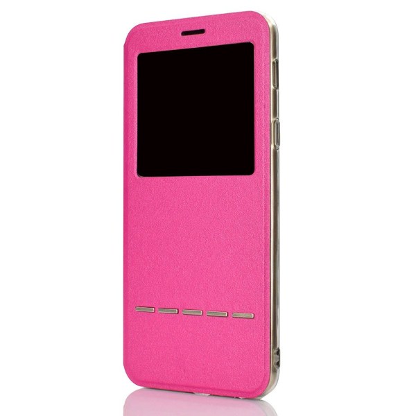 iPhone 11 Pro Max - Praktisk taske Svarfunktion Vindue Rosa