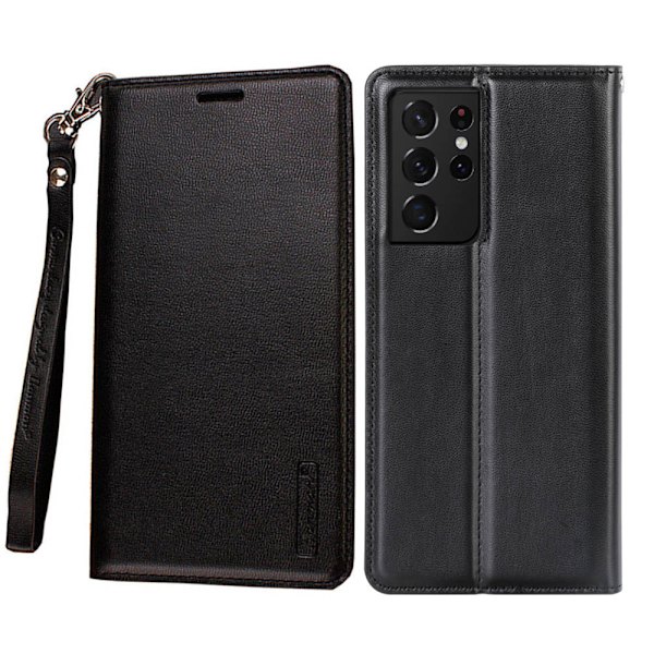 Samsung Galaxy S24 Ultra - Stilrent Plånboksfodral från HANMAN Svart