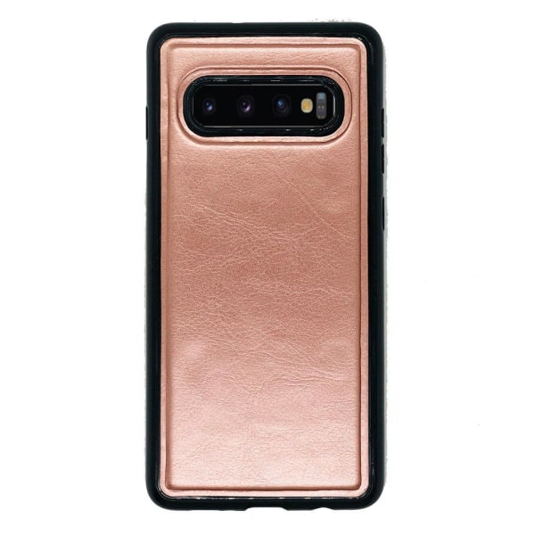 Samsung Galaxy S10 Plus - Praktiskt Plånboksfodral FLOVEME Roséguld