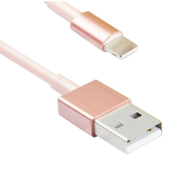 USB-ladekabel BLANOU (Lightning) iPhone IOS9 (HVIT/ROSA) 200CM Rosa