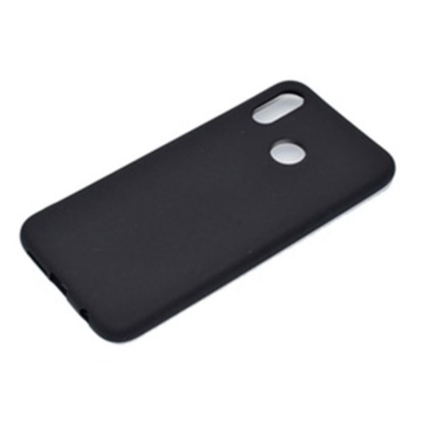 Mattbehandlet Silikonskal til Huawei P20 Lite Svart