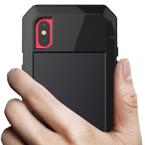 HEAVY DUTY-fodral (Stryktålig) Aluminum för iPhone XR Vit