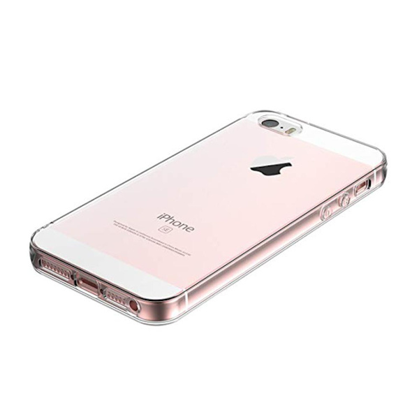 iPhone 5/5S/5SE - Skyddande Silikonskal (FLOVEME) Transparent Transparent/Genomskinlig
