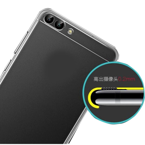 Huawei Honor 10 - Suojaava silikonikuori (FLOVEME) Transparent/Genomskinlig