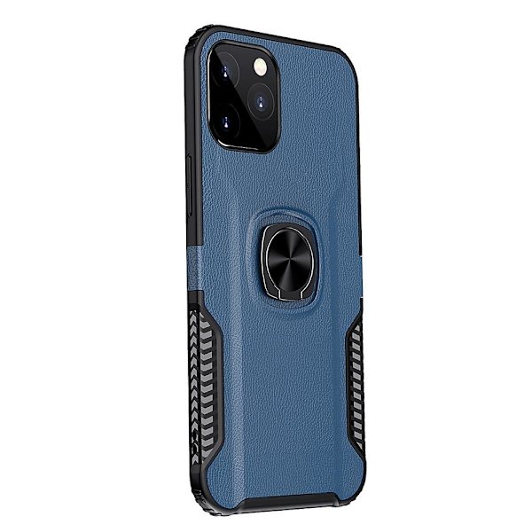 iPhone 12 Pro - LEMAN Skal med Ringhållare Mörkblå