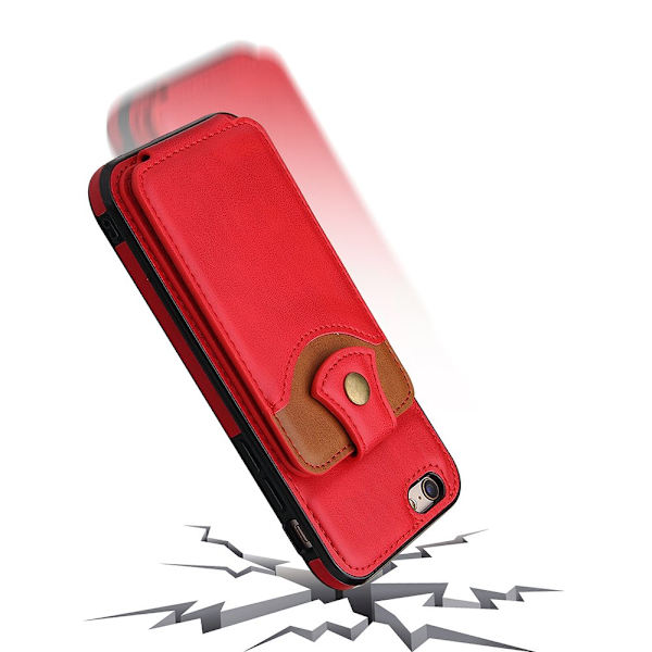 iPhone SE 2022 - Skal med Korthållare Grå