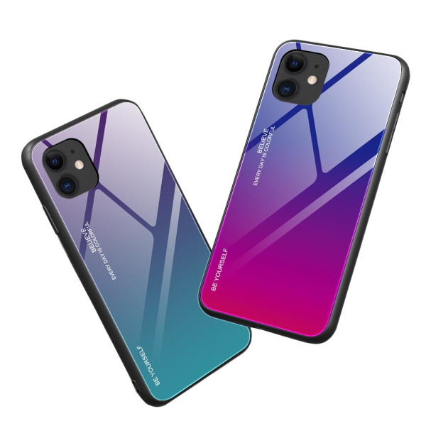 iPhone 12 - Skal (NKOBEE) Lila/Blå