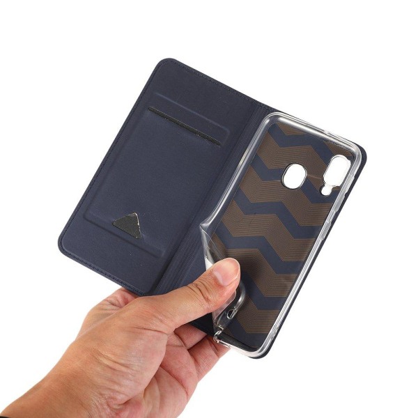 Samsung Galaxy A20E - Effektivt lommebokdeksel Marinblå