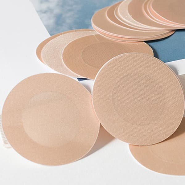 Självhäftande Eleganta Nipple Covers 5 Par Beige Rund