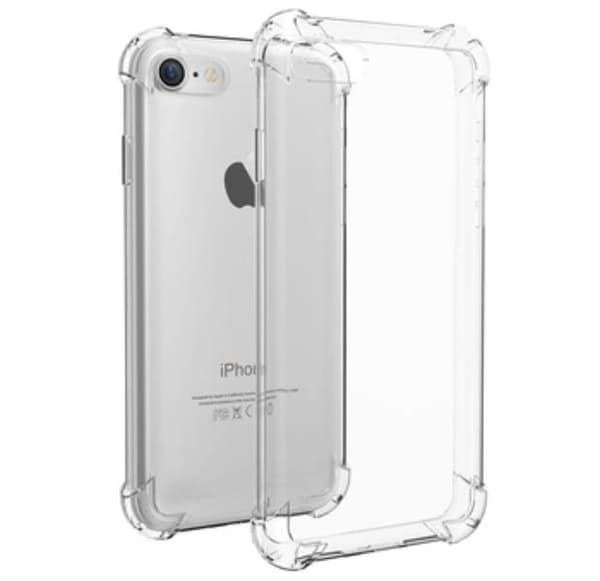 Praktiskt silikonskal med extra tjocka hörn för iPhone 6/6s PLUS Silver/Grå Silver/Grå