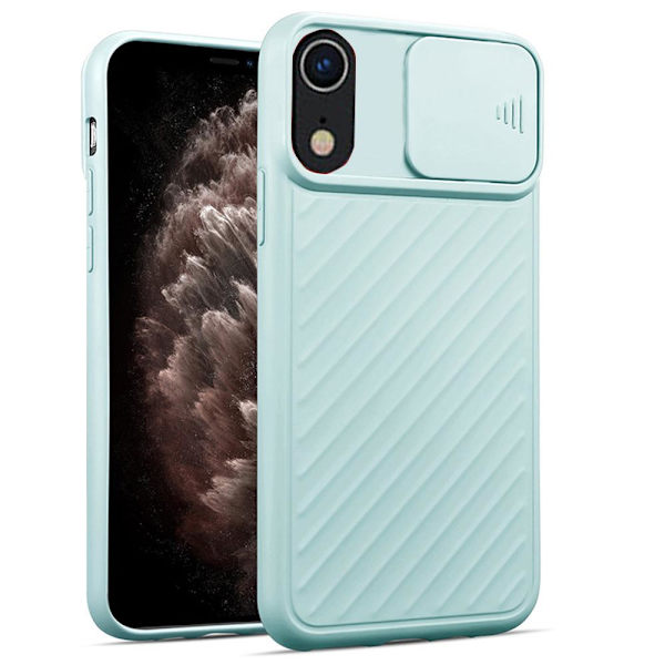 iPhone XR - Gennemtænkt Stilrent Skal KAMERA BESKYTTELSE Grön