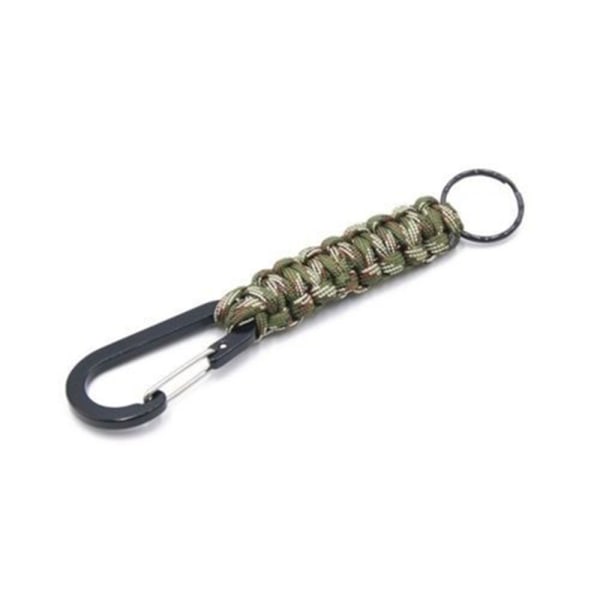 Paracord Survival nøglering Brun