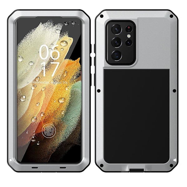 Samsung Galaxy S21 Ultra - Stötdämpande Aluminium Skal Svart