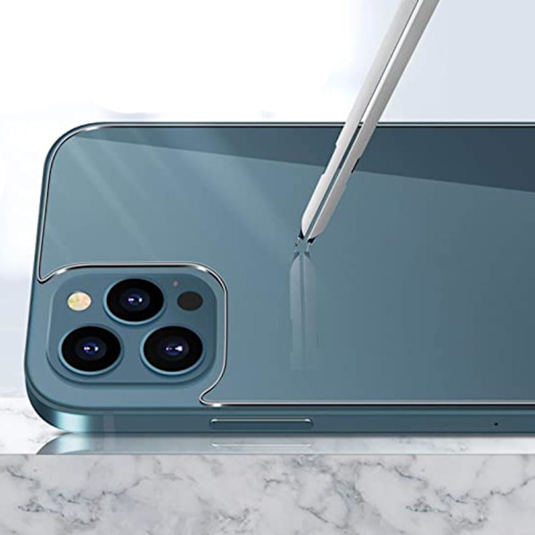 iPhone 12 Pro Max Skjermbeskytter 9H 0,3mm Bakside Transparent