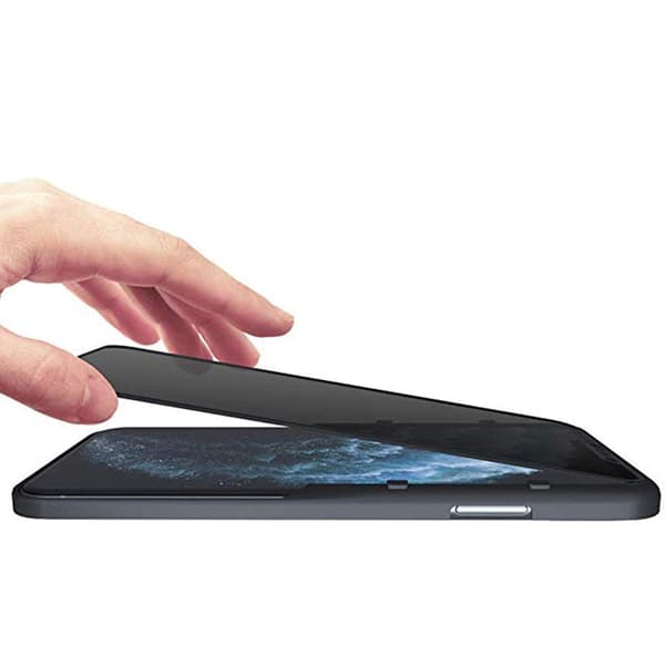Samsung A20e 3-PACK Anti-Spy 2.5D Skärmskydd Ram 9H Sekretessglas