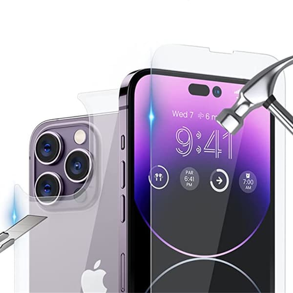 iPhone 16 Pro 3-Pack Skärmskydd Fram & Bak Transparent