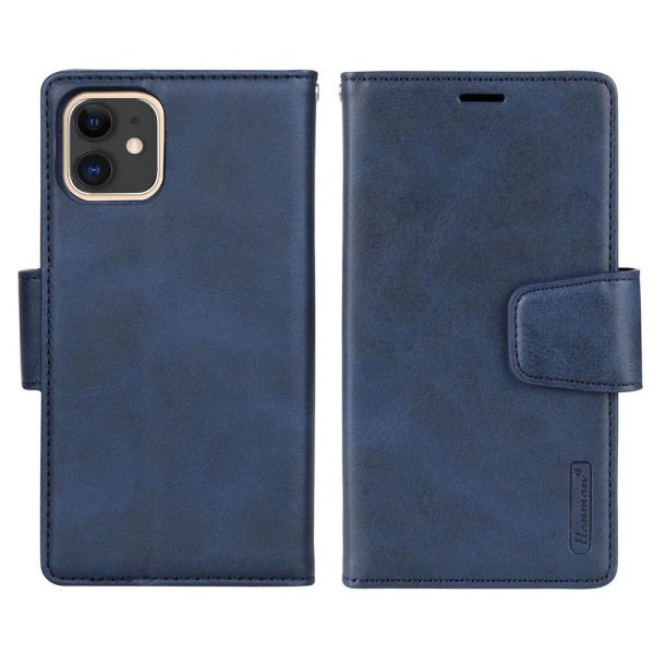iPhone 12 - 2-1 HANMAN lompakkokotelo Brun