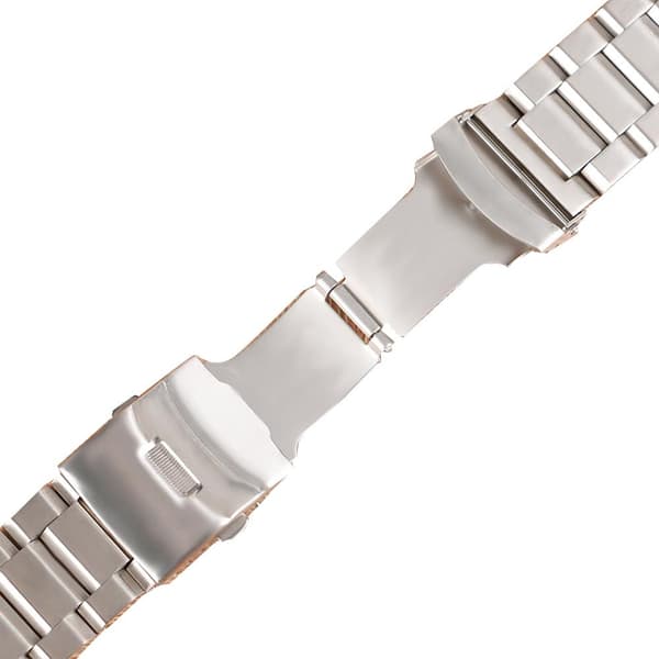 Stilrent Klockarmband i Rostfritt Stål Silver 24mm