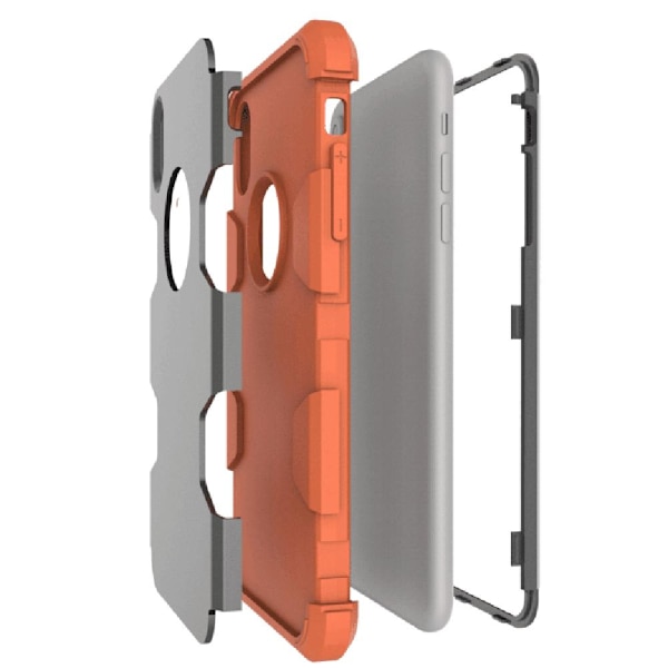 Skyddande Hybridskal från LEMAN till iPhone XR Roséguld/Grå Roséguld/Grå