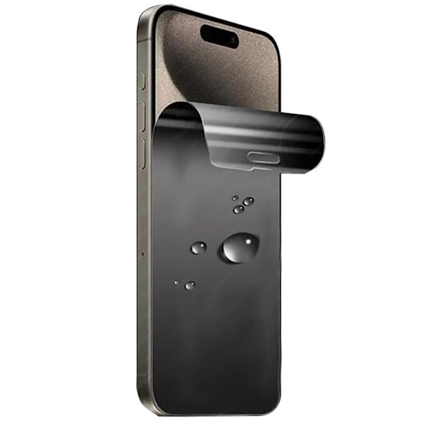 2-Pack iPhone 15 Plus Hydrogel Skärmskydd med Sekretesskydd
