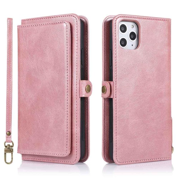 iPhone 11 Pro - Dubbelfunktions Plånboksfodral Roséguld