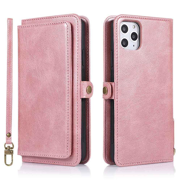 iPhone 11 Pro - Pung-etui med dobbelt funktion Roséguld