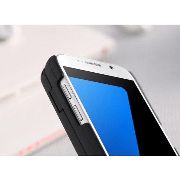 Samsung Galaxy S7 - Skal med Spegel samt Korthållare på baksidan Lila