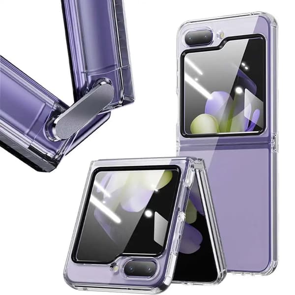 Galaxy Z Flip 5 - Läpinäkyvä silikonikotelo Transparent
