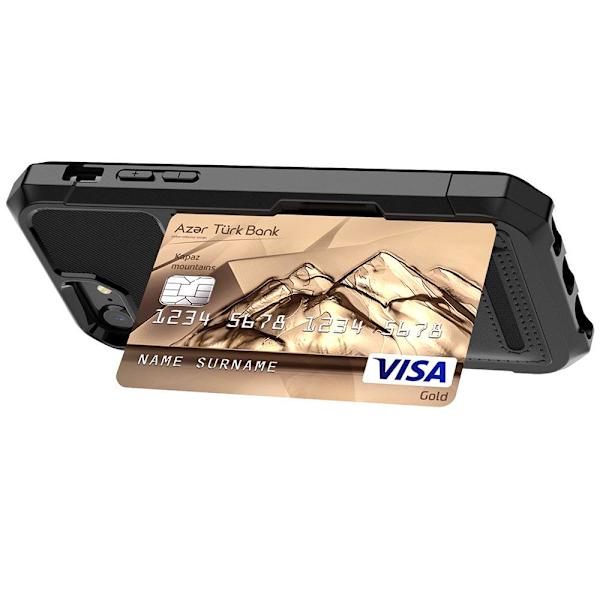 Stilrent Skal med Kortfack - iPhone SE 2020 Grön