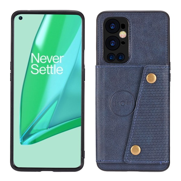 OnePlus 9 Pro - Retro Leman Skal med Korthållare! Grå
