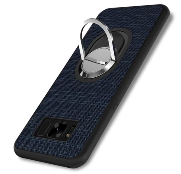 Galaxy S8 + - Stilrent Silikonskal med Ringhållare FLOVEME Grå Grå