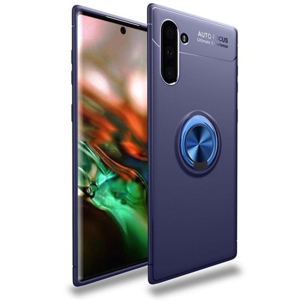 Samsung Galaxy Note10 - Praktisk Cover Ringholder AUTO FOCUS Blå/Blå