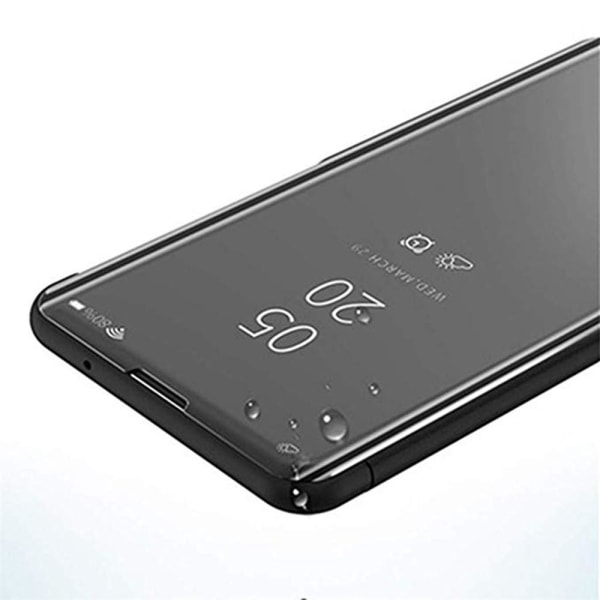 Huawei P30 - Praktisk smart etui fra Leman (CLEAR-VIEW) Roséguld