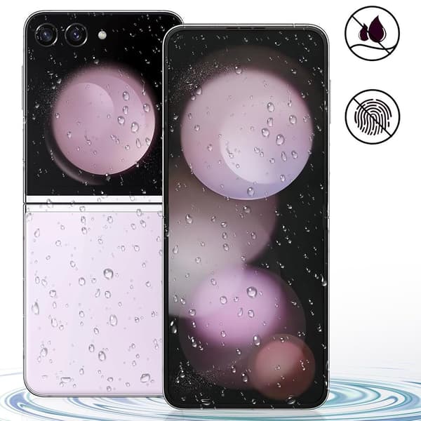 2-pack Galaxy Z Flip 7 Komplett Skyddsset Transparent